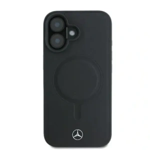 Wholesale Mercedes MEHMP16M23RCMK Apple iPhone 16 Plus hardcase Smooth Leather MagSafe black - MRS254 - {ean13} - Hurt