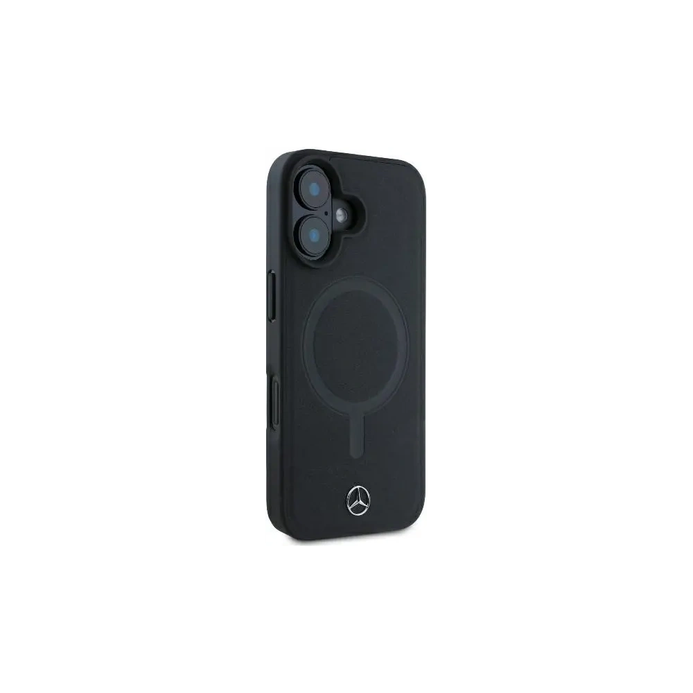 Wholesale Mercedes MEHMP16M23RCMK Apple iPhone 16 Plus hardcase Smooth Leather MagSafe black - MRS254 - {ean13} - Hurt