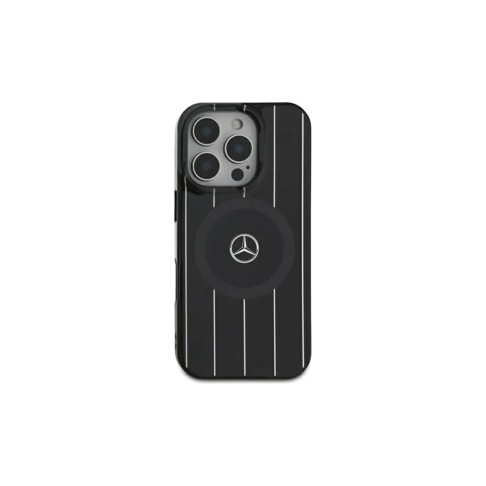 Hurtownia GSM - Mercedes MEHMP16S23HRSK Apple iPhone 16 husă rigidă MB Double Layer Crossed Lines MagSafe neagră - MRS255 - {ean13} - Hurt