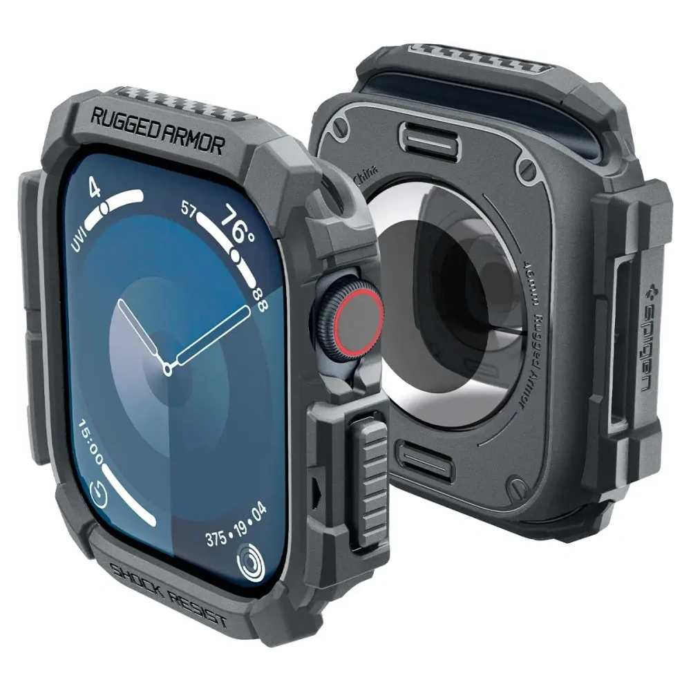 Wholesale Spigen Rugged Armor Apple Watch 10 46mm Dark Grey - SPN16533 - {ean13} - Hurt