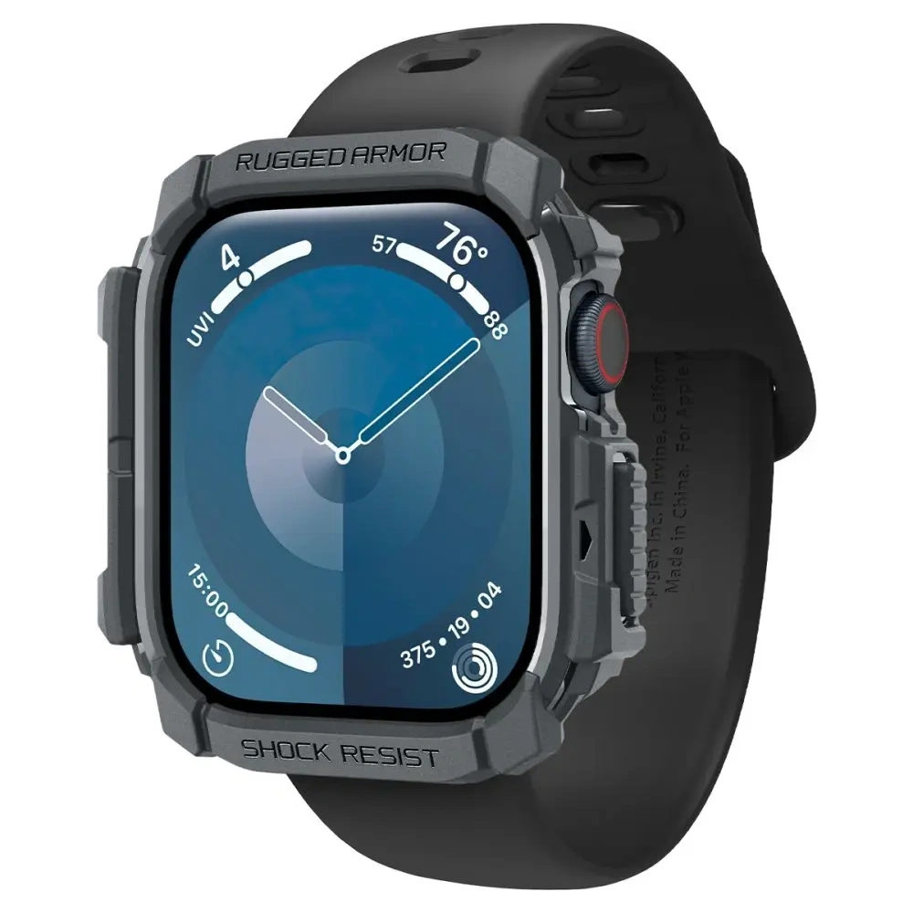 Wholesale Spigen Rugged Armor Apple Watch 10 46mm Dark Grey - SPN16533 - {ean13} - Hurt