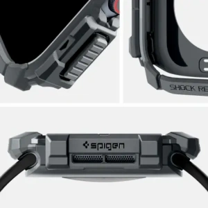 Wholesale Spigen Rugged Armor Apple Watch 10 46mm Dark Grey - SPN16533 - {ean13} - Hurt