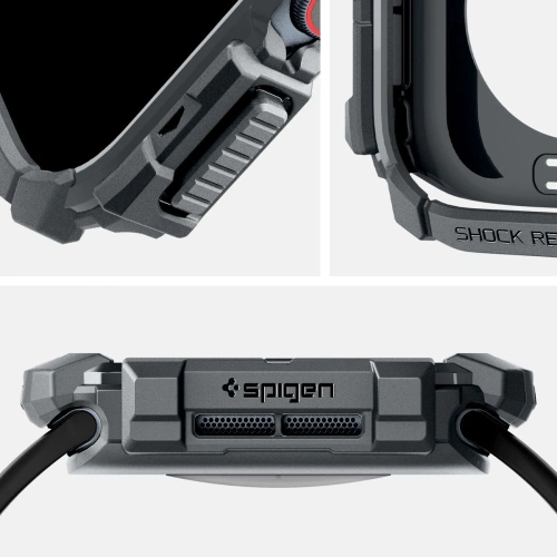 Etui Spigen Rugged Armor Apple Watch 10 / 11 46mm Dark Grey
