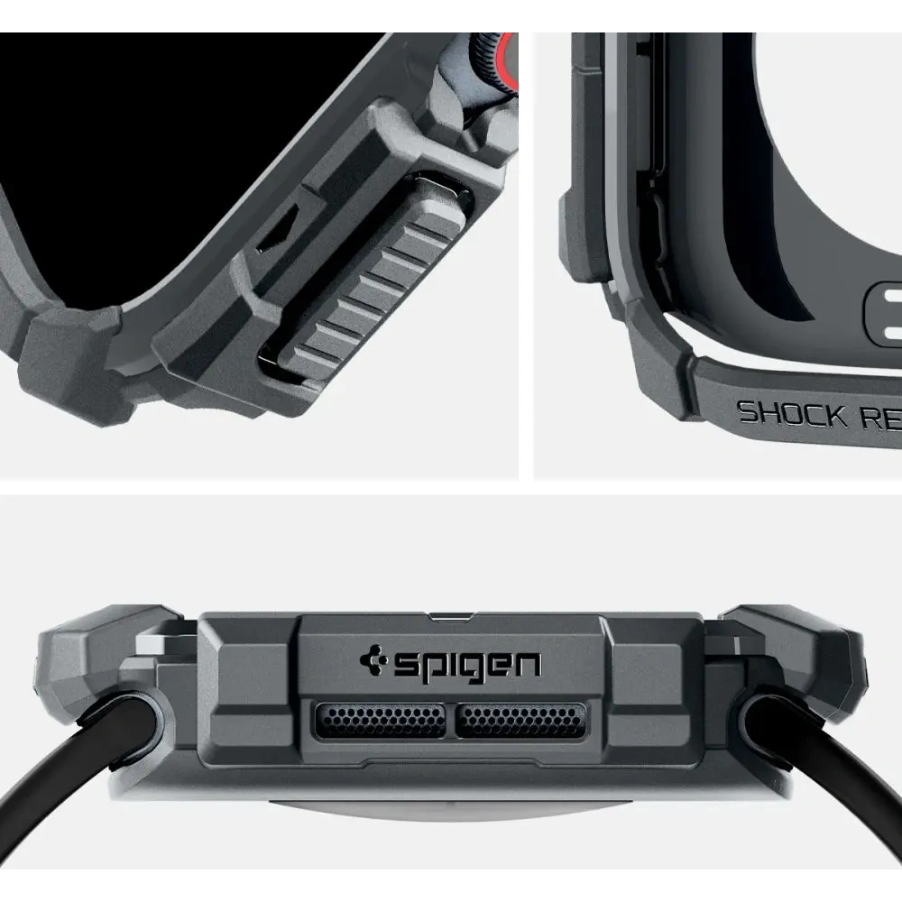 Hurtownia GSM - Etui Spigen Rugged Armor Apple Watch 10 46mm tmavě šedé - SPN16533 - {ean13} - Hurt