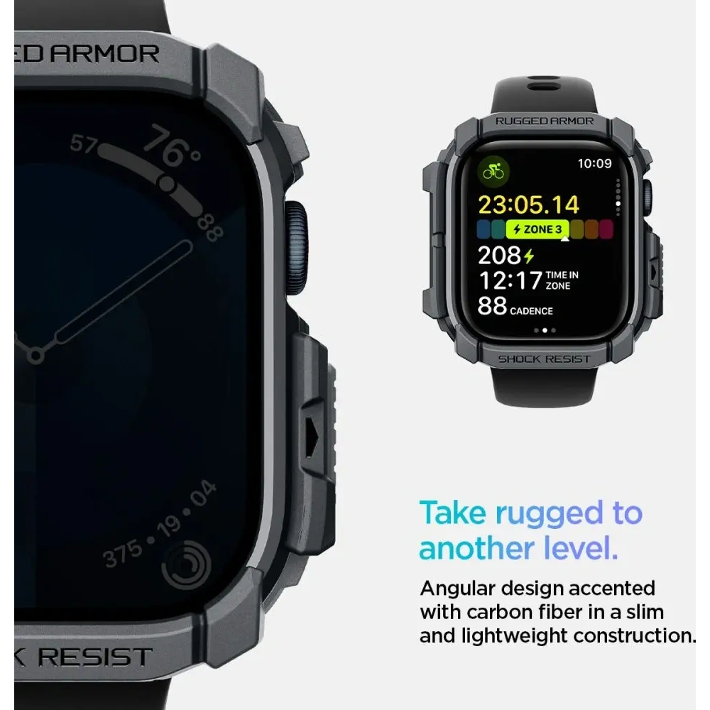 Wholesale Spigen Rugged Armor Apple Watch 10 46mm Dark Grey - SPN16533 - {ean13} - Hurt