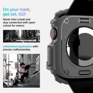 Hurtownia GSM - Etui Spigen Rugged Armor Apple Watch 10 46mm tmavě šedé - SPN16533 - {ean13} - Hurt