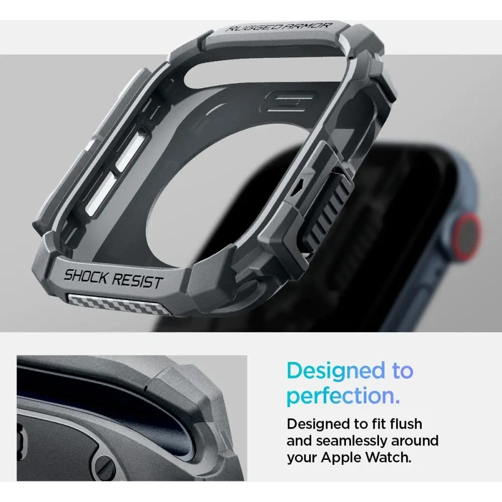 Wholesale Spigen Rugged Armor Apple Watch 10 46mm Dark Grey - SPN16533 - {ean13} - Hurt
