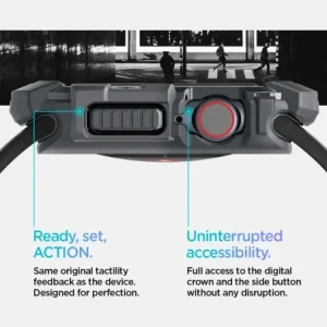 Hurtownia GSM - Etui Spigen Rugged Armor Apple Watch 10 46mm tmavě šedé - SPN16533 - {ean13} - Hurt