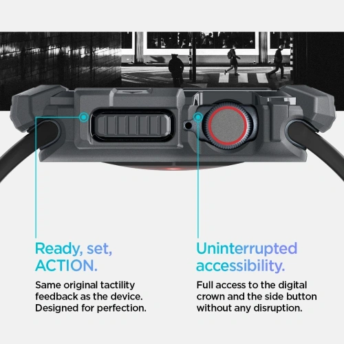 Etui Spigen Rugged Armor Apple Watch 10 / 11 46mm Dark Grey