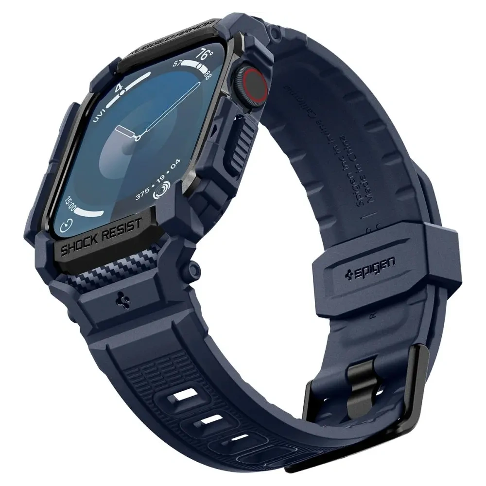 Wholesale Spigen Rugged Armor Pro Apple Watch 10 46mm Navy Blue - SPN16535 - {ean13} - Hurt