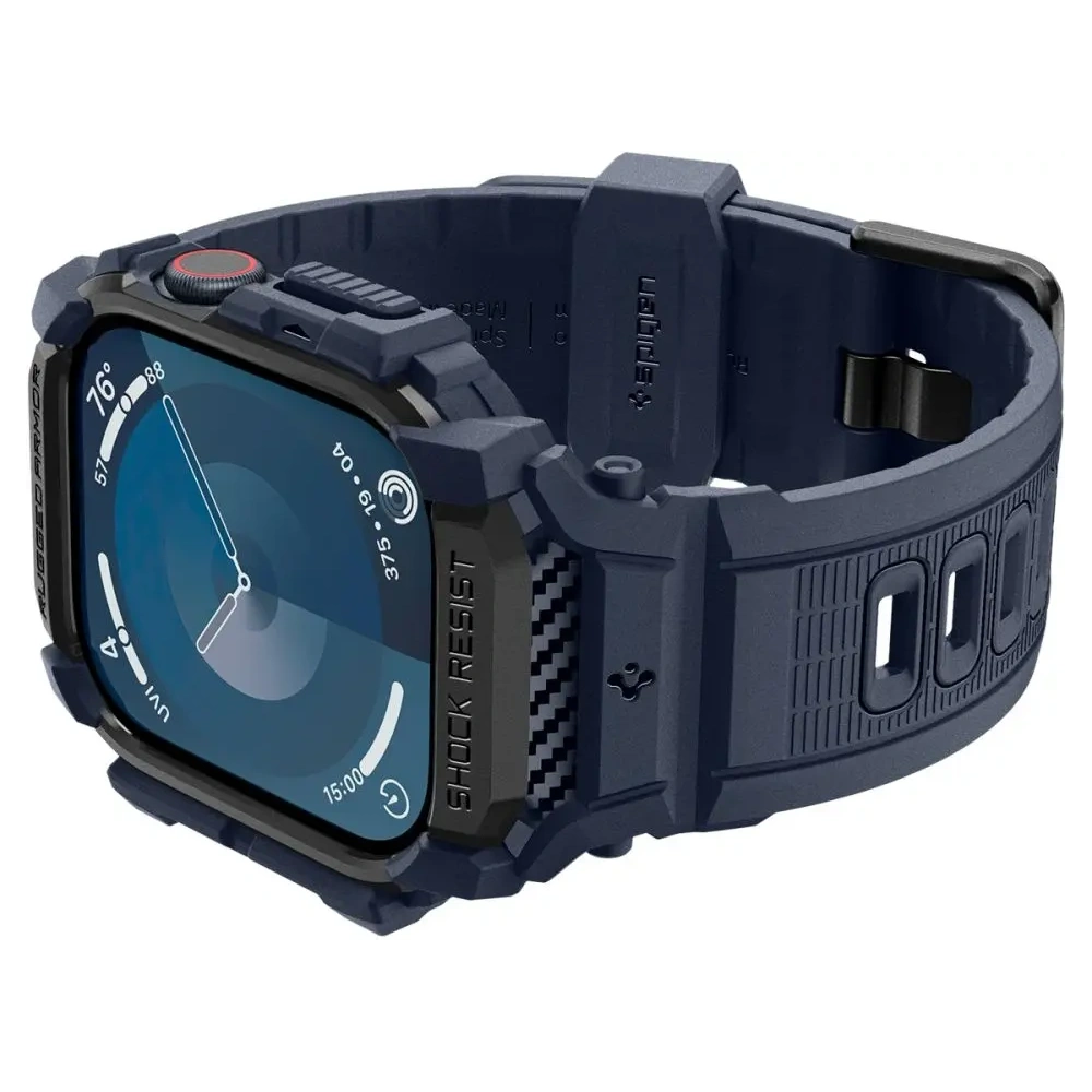 Wholesale Spigen Rugged Armor Pro Apple Watch 10 46mm Navy Blue - SPN16535 - {ean13} - Hurt