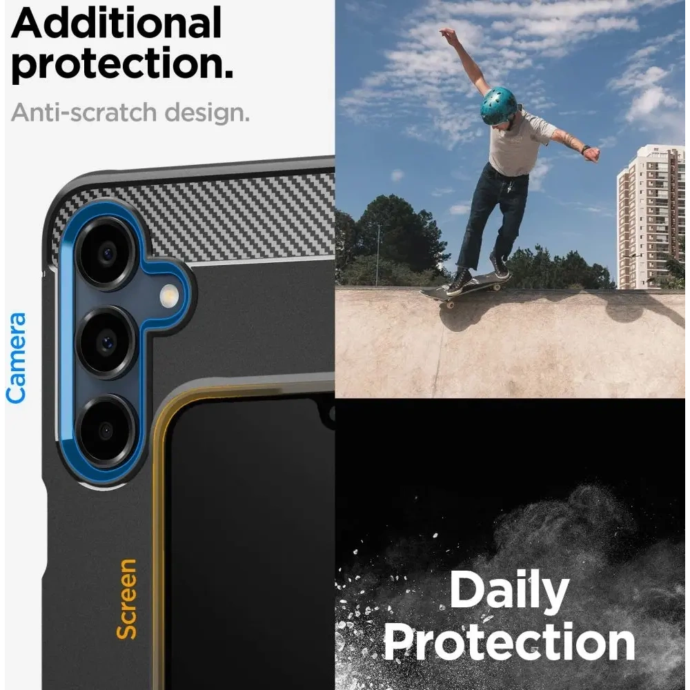 Hurtownia GSM - Spigen Armor Rugged Samsung Galaxy A16 4G / 5G Negru Mat - SPN16536 - {ean13} - Hurt