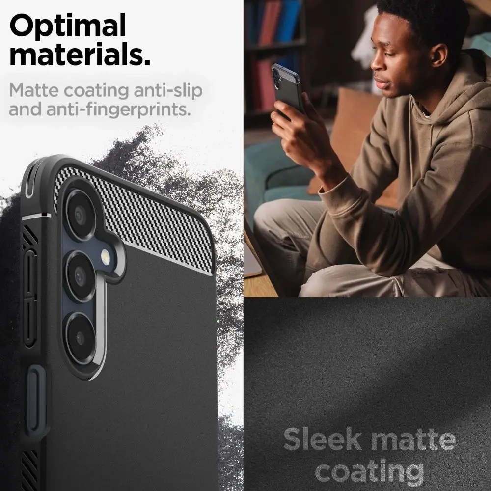 Hurtownia GSM - Etui Spigen Rugged Armor Samsung Galaxy A16 4G / 5G Matná černá - SPN16536 - {ean13} - Hurt
