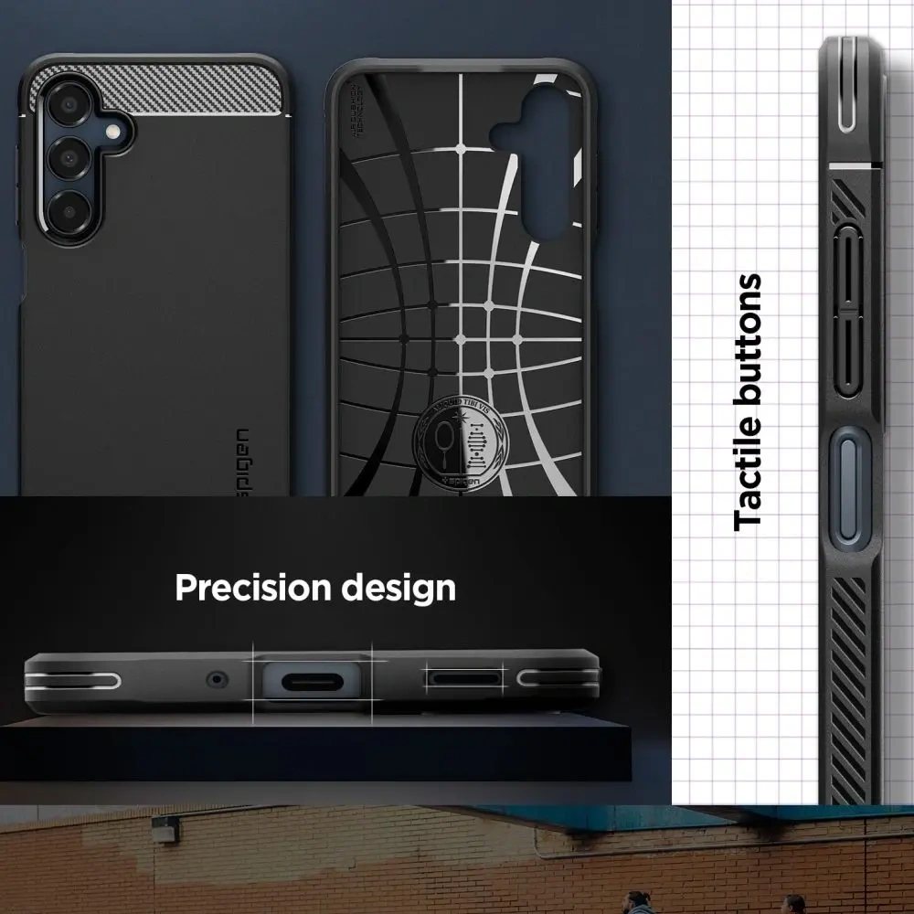 Hurtownia GSM - Etui Spigen Rugged Armor Samsung Galaxy A16 4G / 5G Matná černá - SPN16536 - {ean13} - Hurt
