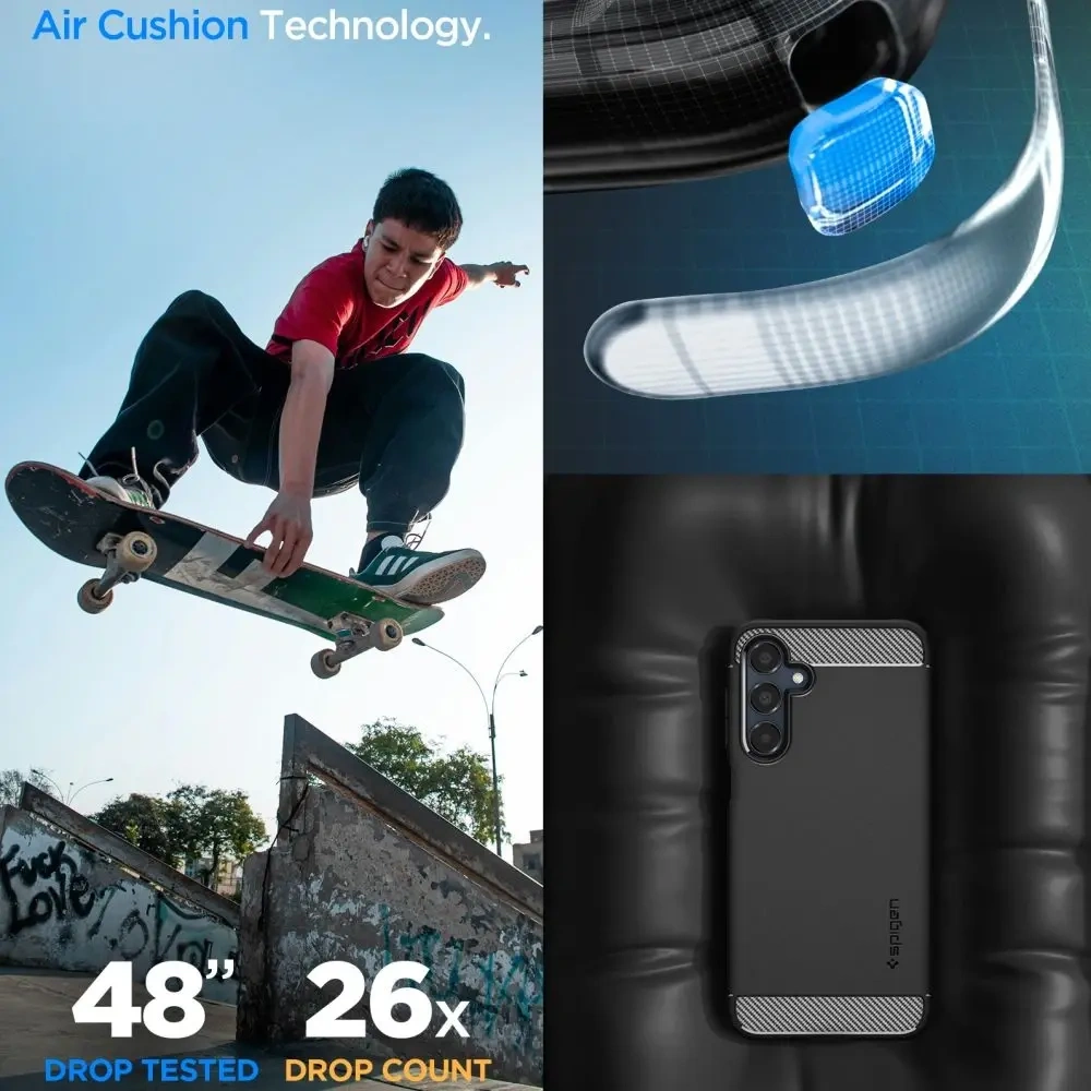 Hurtownia GSM - Etui Spigen Rugged Armor Samsung Galaxy A16 4G / 5G Matná černá - SPN16536 - {ean13} - Hurt