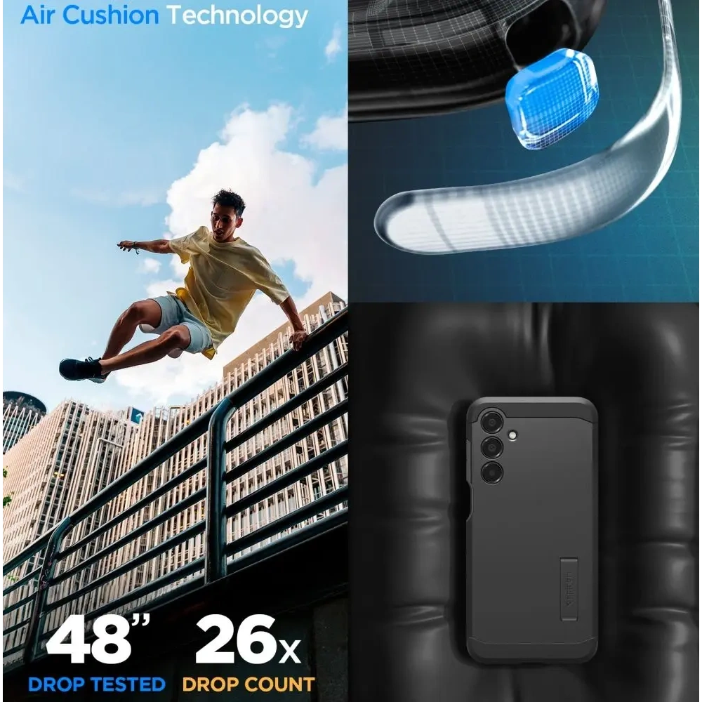 Wholesale Spigen Tough Armor Samsung Galaxy A16 4G / 5G Black - SPN16537 - {ean13} - Hurt