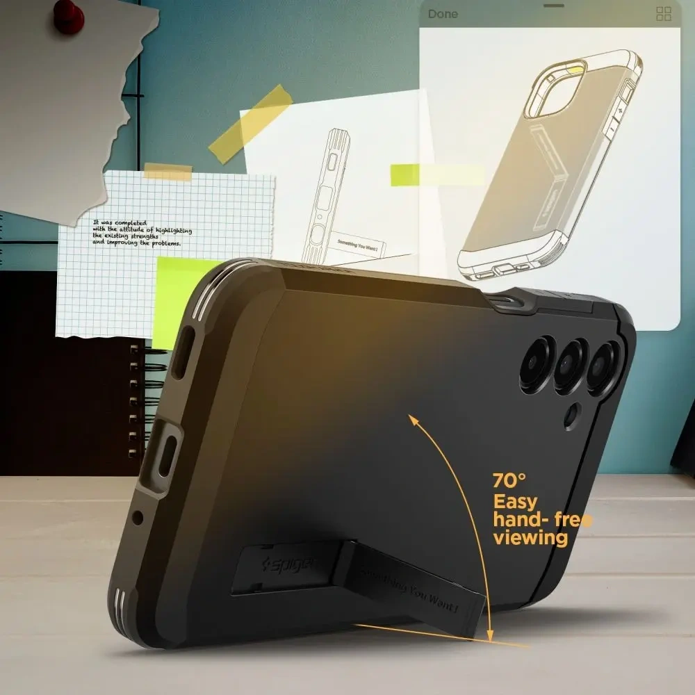 Hurtownia GSM - Etui Spigen Tough Armor Samsung Galaxy A16 4G / 5G Black - SPN16537 - {ean13} - Hurt