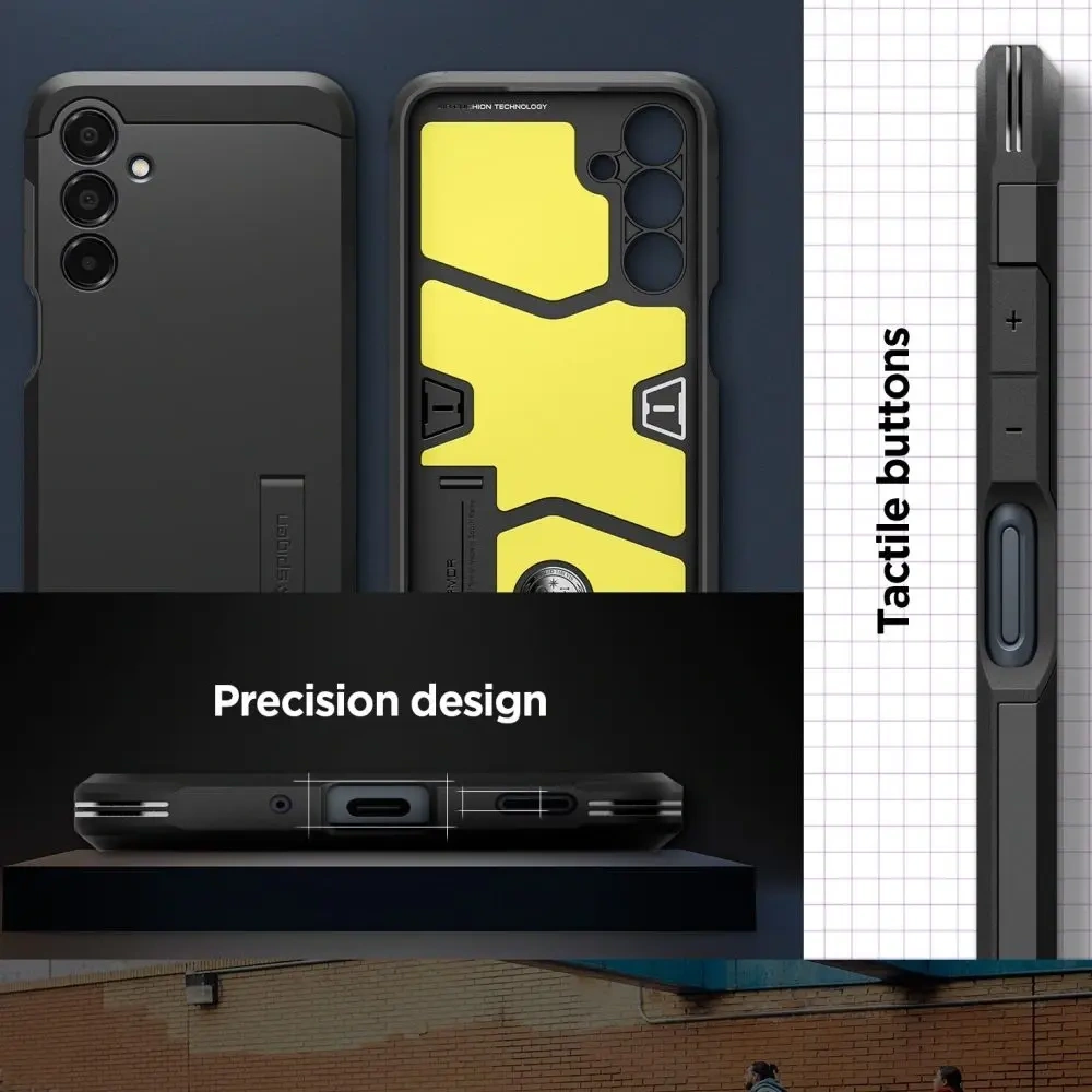 Hurtownia GSM - Spigen Tough Armor Samsung Galaxy A16 4G / 5G Negru - SPN16537 - {ean13} - Hurt