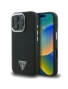 Etui Guess GUHMP16LPGTSPSK Apple iPhone 16 Pro hardcase Grained Triangle MagSafe czarny/black