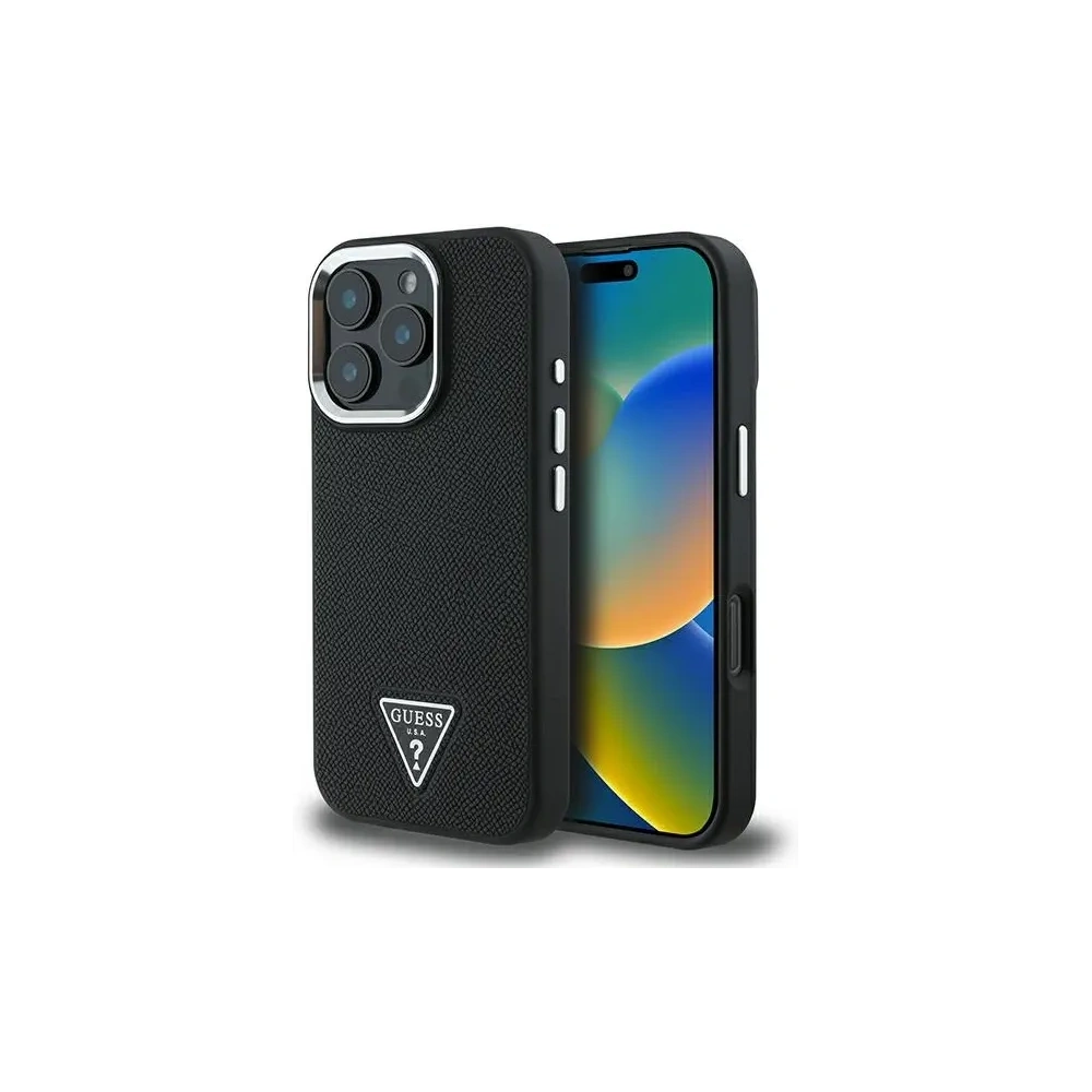 Hurtownia GSM - Etui Guess GUHMP16LPGTSPSK Apple iPhone 16 Pro hardcase Grained Triangle MagSafe černý/black - GUE4127 - {ean13} - Hurt