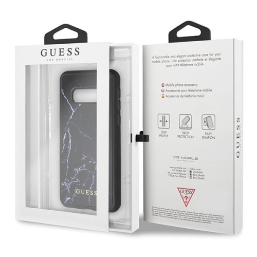 Etui Guess GUHCS10LHYMABK Samsung Galaxy S10e czarny/black hard case Marble