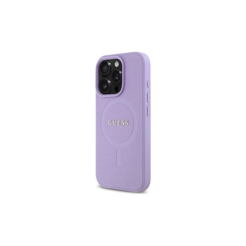 Hurtownia GSM - Etui Guess GUHMP16LPSAHMCU Apple iPhone 16 Pro hardcase Saffiano MagSafe fioletowy/purple - GUE4128 - {ean13} - Hurt