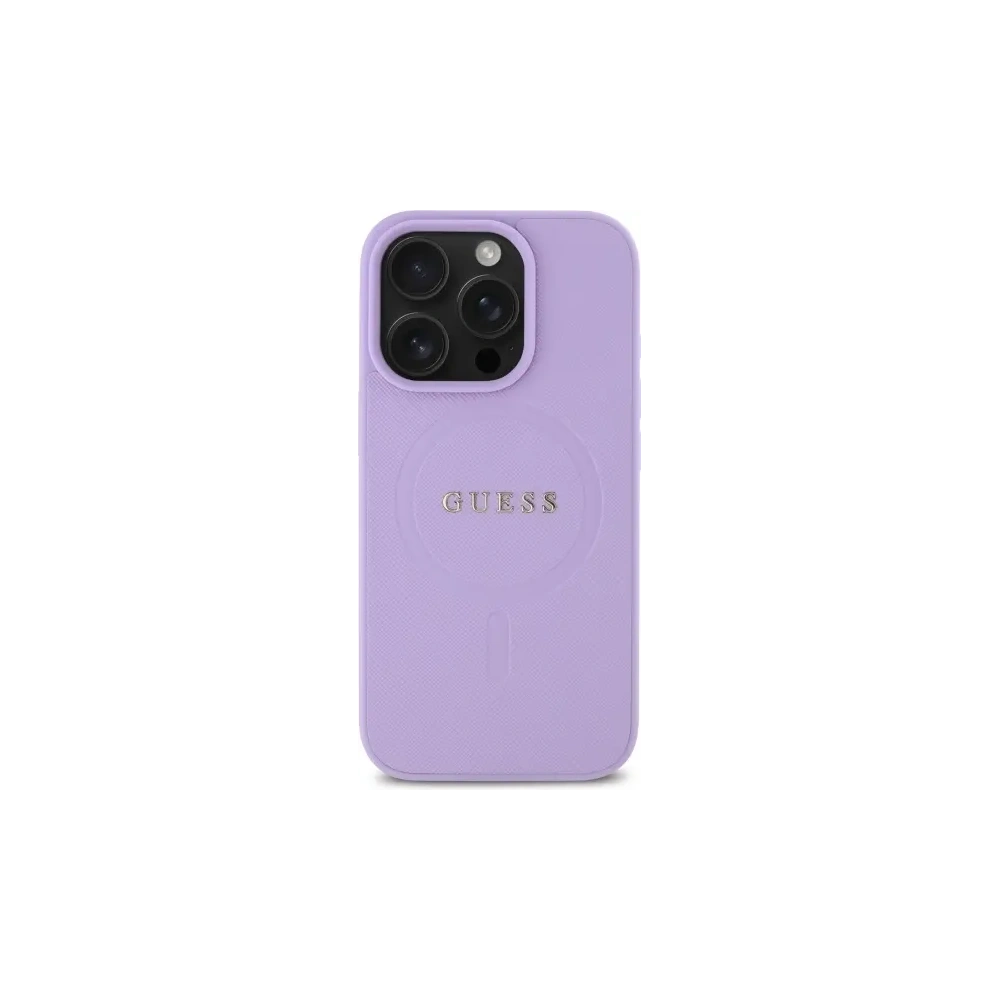 Hurtownia GSM - Etui Guess GUHMP16LPSAHMCU Apple iPhone 16 Pro hardcase Saffiano MagSafe fioletowy/purple - GUE4128 - {ean13} - Hurt