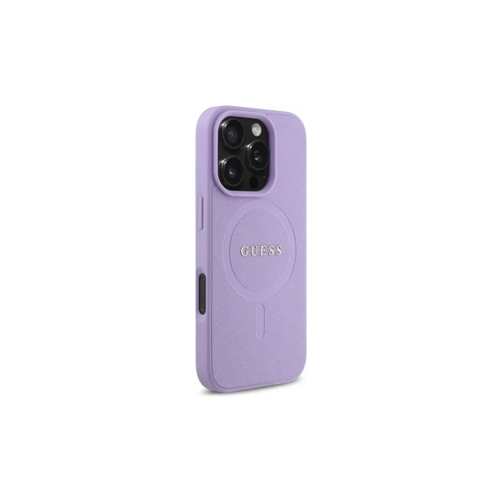 Hurtownia GSM - Etui Guess GUHMP16LPSAHMCU Apple iPhone 16 Pro hardcase Saffiano MagSafe fioletowy/purple - GUE4128 - {ean13} - Hurt
