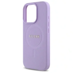 Etui Guess GUHMP16LPSAHMCU Apple iPhone 16 Pro hardcase Saffiano MagSafe fioletowy/purple