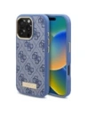 Etui Guess GUHMP16LU4GPRB Apple iPhone 16 Pro hardcase 4G Logo Plate MagSafe niebieski/blue