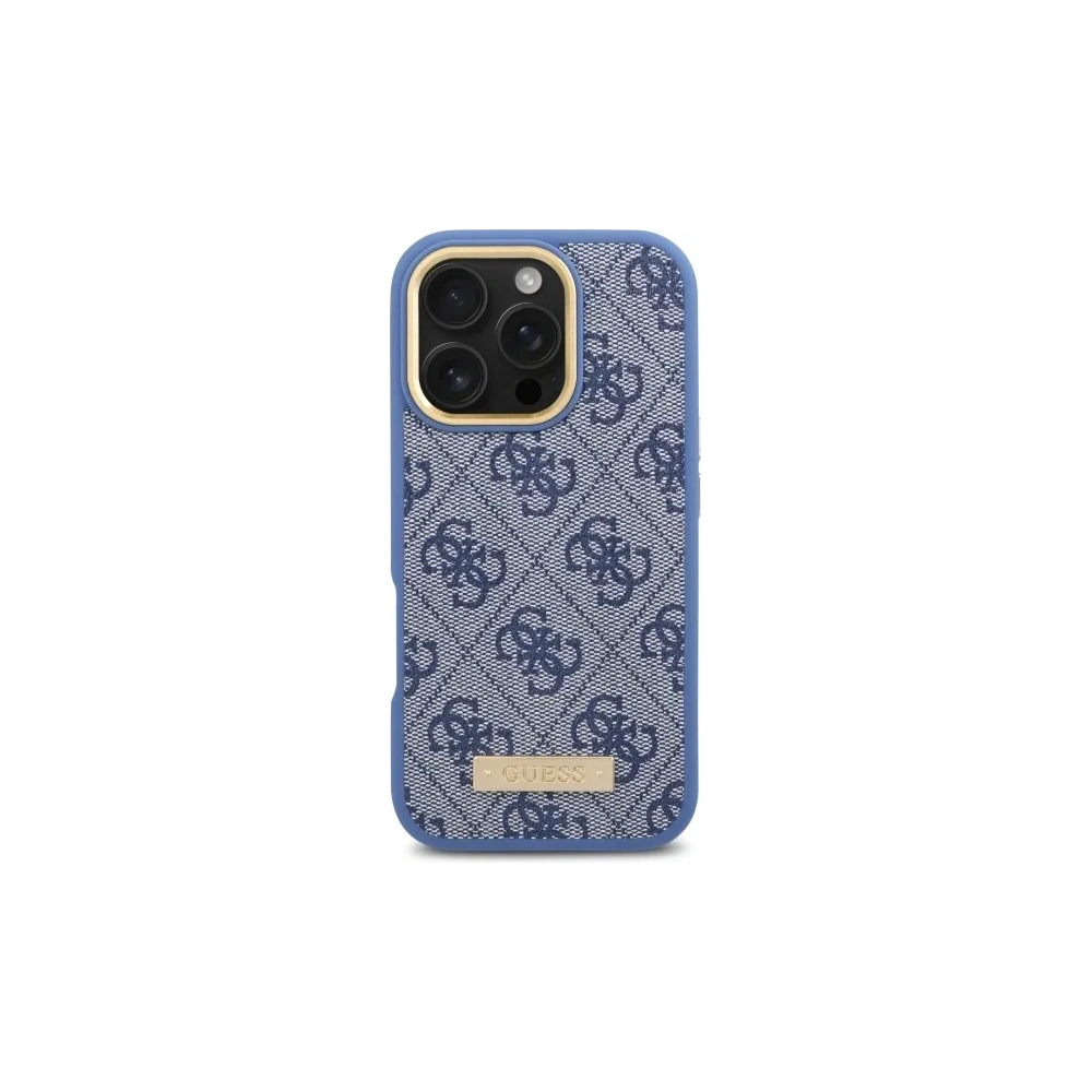 Hurtownia GSM - Etui Guess GUHMP16LU4GPRB Apple iPhone 16 Pro hardcase 4G Logo Plate MagSafe niebieski/blue - GUE4129 - {ean13} - Hurt