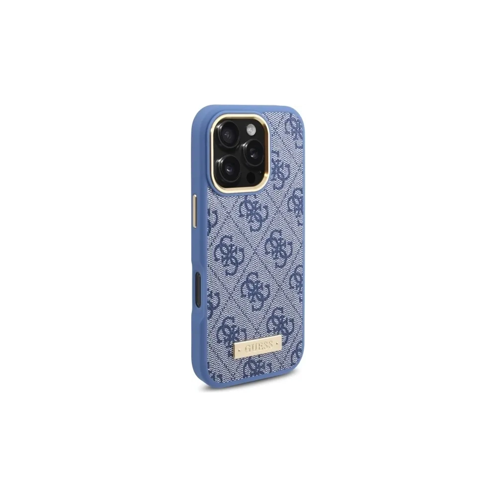 Hurtownia GSM - Etui Guess GUHMP16LU4GPRB Apple iPhone 16 Pro hardcase 4G Logo Plate MagSafe niebieski/blue - GUE4129 - {ean13} - Hurt