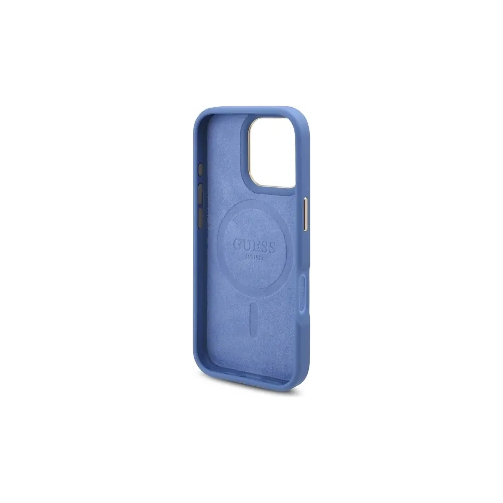 Hurtownia GSM - Etui Guess GUHMP16LU4GPRB Apple iPhone 16 Pro hardcase 4G Logo Plate MagSafe niebieski/blue - GUE4129 - {ean13} - Hurt