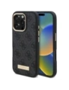 Guess GUHMP16LU4GPRK Apple iPhone 16 Pro Hartschale 4G Logo Platte MagSafe schwarz