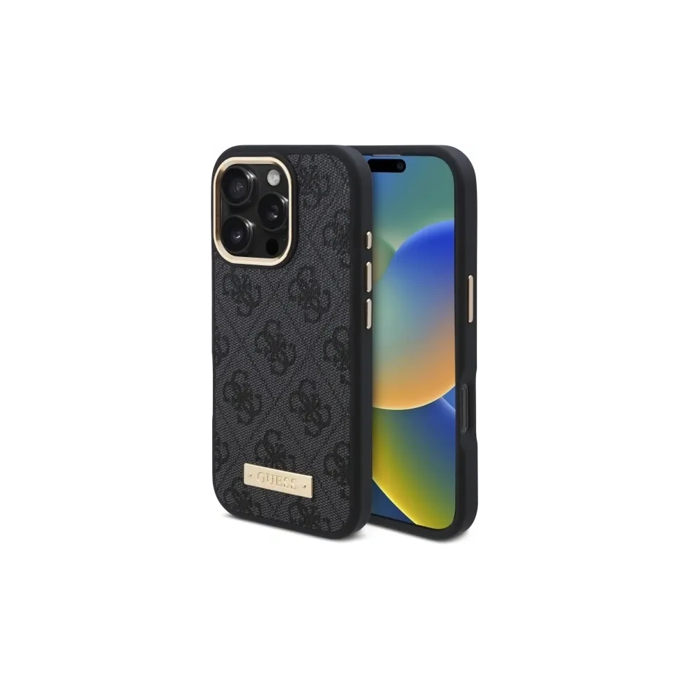 Hurtownia GSM - Guess GUHMP16LU4GPRK Apple iPhone 16 Pro Hartschale 4G Logo Platte MagSafe schwarz - GUE4130 - {ean13} - Hurt