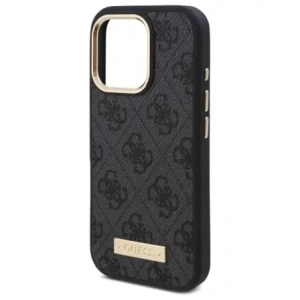Etui Guess GUHMP16LU4GPRK Apple iPhone 16 Pro hardcase 4G Logo Plate MagSafe czarny/black