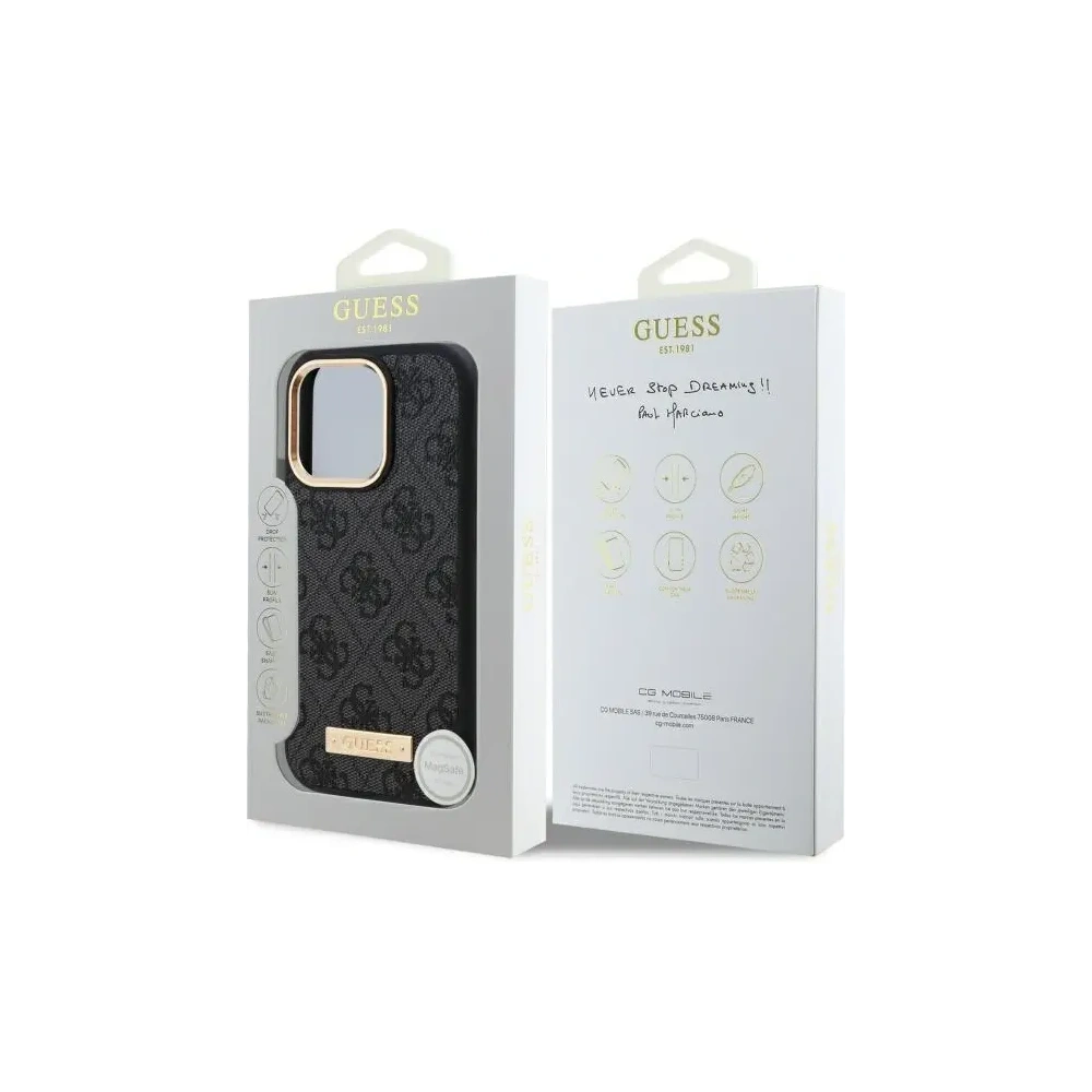 Hurtownia GSM - Guess GUHMP16LU4GPRK Apple iPhone 16 Pro Hartschale 4G Logo Platte MagSafe schwarz - GUE4130 - {ean13} - Hurt