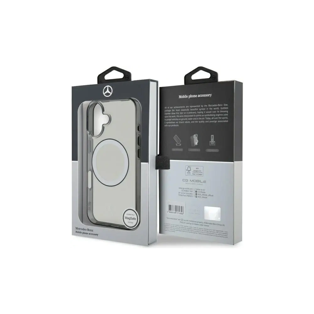 Hurtownia GSM - Mercedes MEHMP16S23HUOKC Apple iPhone 16 Hartschale Bedrucktes Logo MagSafe transparent - MRS256 - {ean13} - Hurt