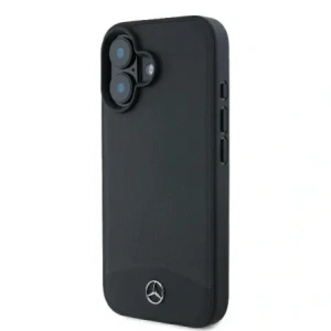 Hurtownia GSM - Etui Mercedes MEHMP16S23RBARK Apple iPhone 16 hardcase Textured And Plain Leather MagSafe czarny/black - MRS257 - {ean13} - Hurt