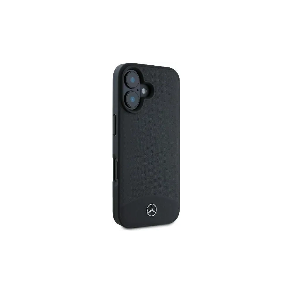 Hurtownia GSM - Mercedes MEHMP16S23RBARK Apple iPhone 16 carcasă tare din piele texturată și simplă MagSafe neagră - MRS257 - {ean13} - Hurt