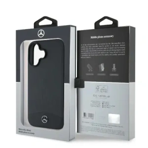 Hurtownia GSM - Etui Mercedes MEHMP16S23RBARK Apple iPhone 16 hardcase Textured And Plain Leather MagSafe czarny/black - MRS257 - {ean13} - Hurt