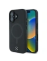 Mercedes MEHMP16S23RCMK Apple iPhone 16 carcasă rigidă din piele netedă Plain Smooth MagSafe neagră