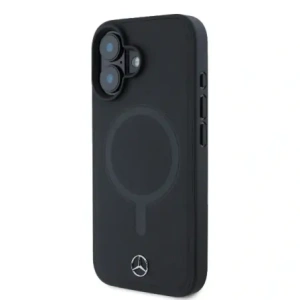 Wholesale Mercedes MEHMP16S23RCMK Apple iPhone 16 hardcase Plain Smooth Leather MagSafe black - MRS258 - {ean13} - Hurt