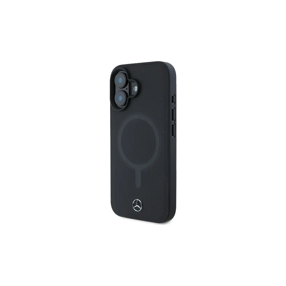Hurtownia GSM - Mercedes MEHMP16S23RCMK Apple iPhone 16 carcasă rigidă din piele netedă Plain Smooth MagSafe neagră - MRS258 - {ean13} - Hurt