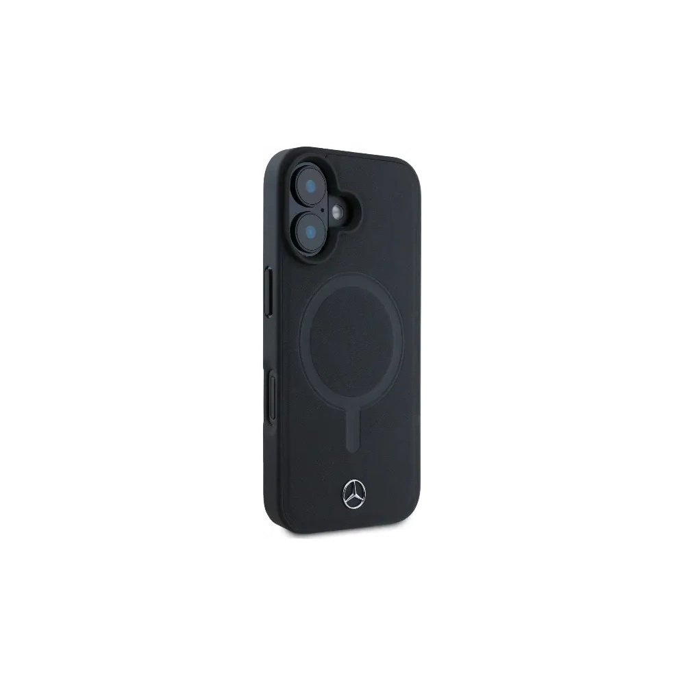 Hurtownia GSM - Mercedes MEHMP16S23RCMK Apple iPhone 16 carcasă rigidă din piele netedă Plain Smooth MagSafe neagră - MRS258 - {ean13} - Hurt