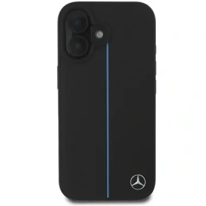 Hurtownia GSM - Etui Mercedes MEHMP16S23RURBK Apple iPhone 16 hardcase MB Blue Line Leather MagSafe czarny/black - MRS259 - {ean13} - Hurt