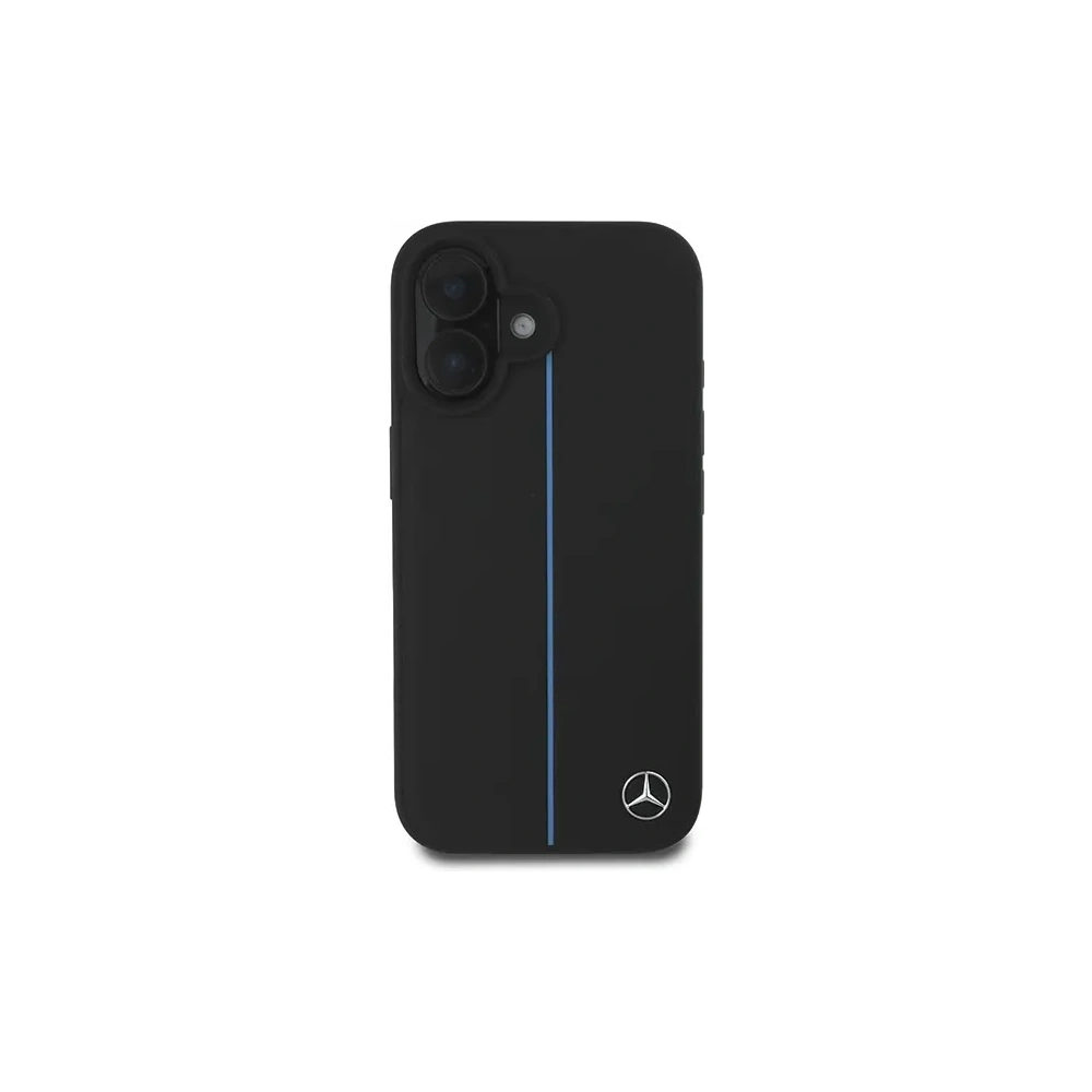 Hurtownia GSM - Mercedes MEHMP16S23RURBK Apple iPhone 16 husă din plastic MB Blue Line Leather MagSafe neagră - MRS259 - {ean13} - Hurt