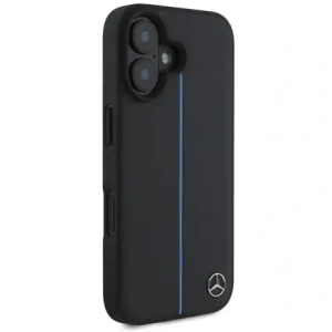 Hurtownia GSM - Etui Mercedes MEHMP16S23RURBK Apple iPhone 16 hardcase MB Blue Line Leather MagSafe czarny/black - MRS259 - {ean13} - Hurt