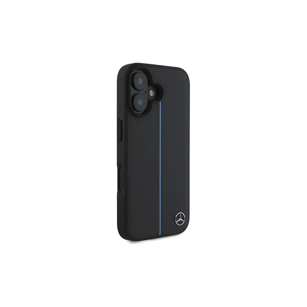 Hurtownia GSM - Mercedes MEHMP16S23RURBK Apple iPhone 16 husă din plastic MB Blue Line Leather MagSafe neagră - MRS259 - {ean13} - Hurt