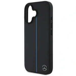 Hurtownia GSM - Etui Mercedes MEHMP16S23RURBK Apple iPhone 16 hardcase MB Blue Line Leather MagSafe czarny/black - MRS259 - {ean13} - Hurt